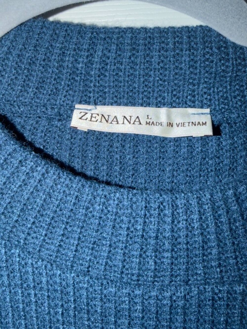 Zenana Textured Knit Matching Lounge Set Top Pants Large NWOT - Picture 6 of 6
